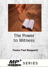 Listen to Paul Sheppard Sermons